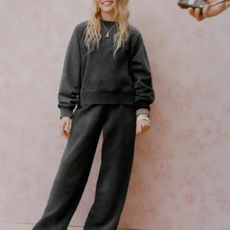 ZARA FADED-EFFECT SLOGAN SWEATSHIRT