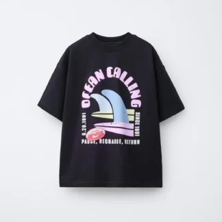ZARA SURF PRINT T-SHIRT