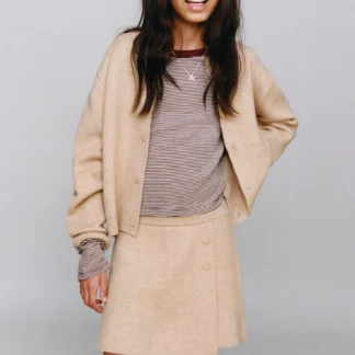 ZARA KNIT BERMUDA SKORT