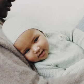 ZARA PURL KNIT BONNET