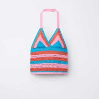 ZARA CROCHET KNIT TOP