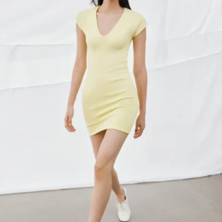 ZARA SHORT V-NECK DRESS