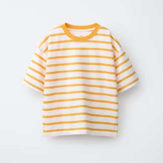 ZARA HEAVY WEIGHT STRIPED T-SHIRT