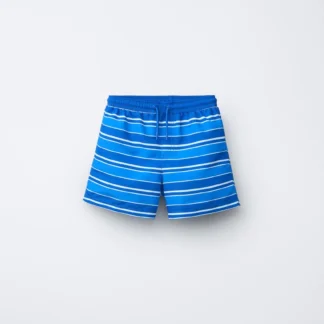 ZARA 6-14 YEARS/ STRIPED SWIM SHORTS