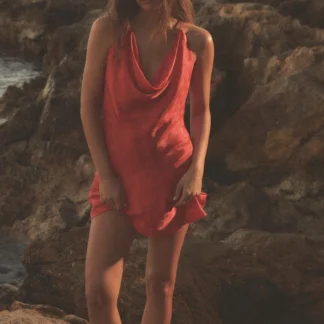 ZARA SATIN POLKA DOT DRESS
