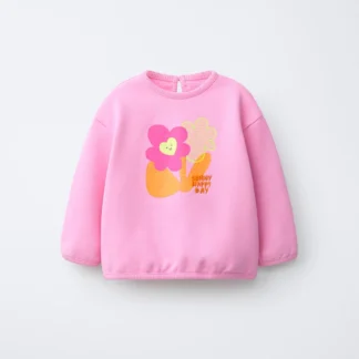 ZARA FLORAL PRINT SWEATSHIRT