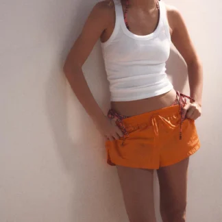 ZARA NYLON SHORTS WITH DRAWSTRINGS