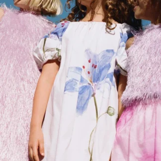 ZARA ORGANZA FLORAL SKIRT