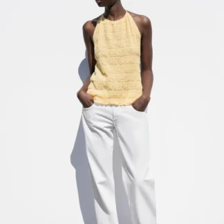 ZARA OPEN BACK HALTER TOP