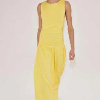 ZARA LONG DRAPED DRESS