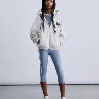 ZARA CAPRI LEGGINGS WITH CONTRAST TRIM