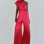 ZARA SATIN ASYMMETRIC JUMPSUIT
