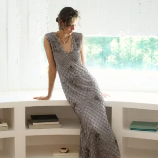 ZARA EMBROIDERED TULLE BEADED DRESS