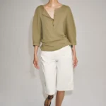 ZARA ZW COLLECTION MID-WAIST DENIM BERMUDA SHORTS