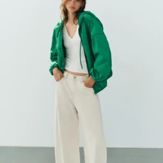ZARA TECHNICAL FABRIC HOODED JACKET