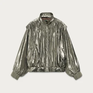 ZARA MARISA BERENSON X ZARA METALLIC JACKET