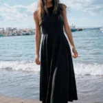 ZARA VOLUMINOUS TRENCH MIDI DRESS