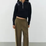 ZARA PLEATED FLOWING TROUSERS