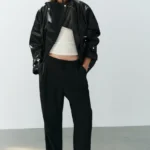 ZARA PLEATED FLOWING TROUSERS