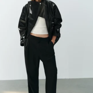 ZARA PLEATED FLOWING TROUSERS