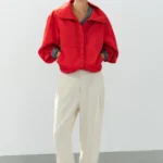 ZARA PLEATED FLOWING TROUSERS
