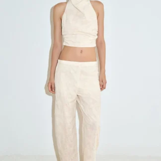 ZARA EMBROIDERED SEQUIN SAROUEL TROUSERS