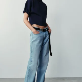 ZARA GATHERED KNIT TOP