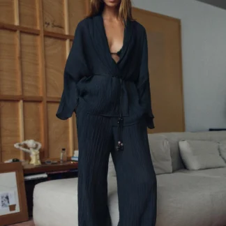 ZARA SEMI-SHEER CRINKLE EFFECT JACKET