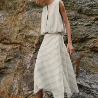 ZARA ASYMMETRIC MIDI SKIRT