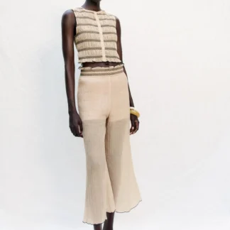 ZARA TOP VEST WITH CONTRAST SEAMS