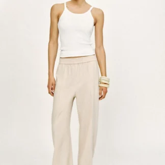 ZARA STRAIGHT TROUSERS WITH LINEN