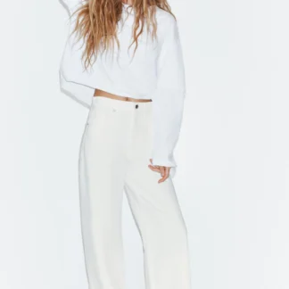 ZARA TRF EXTRA WIDE-LEG HIGH-WAIST JEANS
