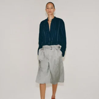 ZARA ZW COLLECTION STRIPED BIB SHIRT