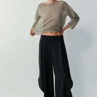 ZARA FLOWING TROUSERS WITH SLITS