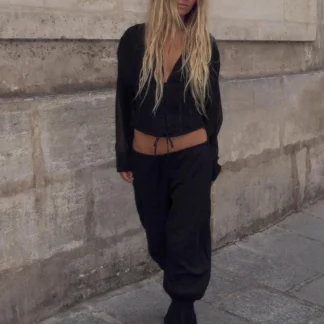 ZARA CORSET-STYLE CONTRAST SHIRT