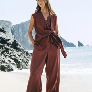 ZARA FLOWING TOP WITH KNOT