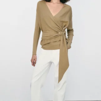 ZARA WRAP KNIT CARDIGAN