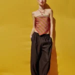 ZARA BARREL LINEN BLEND TROUSERS