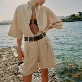 ZARA SHORT SHIRT WITH WIDE SLEEVES
