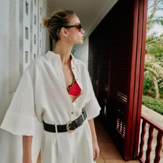 ZARA SHORT SHIRT WITH WIDE SLEEVES