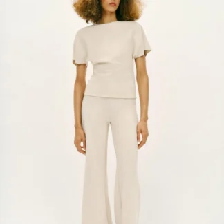 ZARA SHORT SLEEVE CUT-OUT TOP