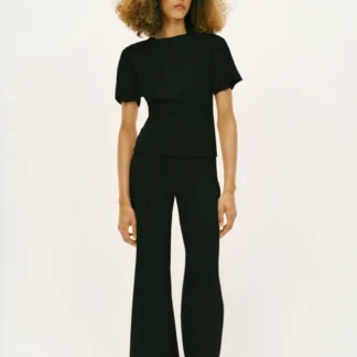 ZARA CUT-OUT SHORT SLEEVE TOP