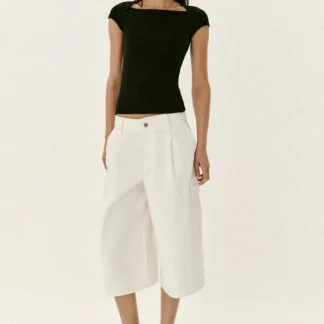 ZARA SQUARE NECK T-SHIRT
