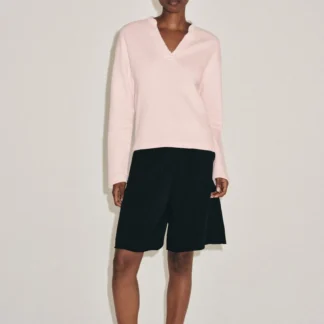 ZARA COTTON V-NECK SWEATSHIRT