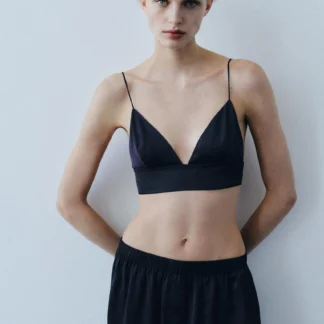 ZARA PLAIN SATIN SHORTS