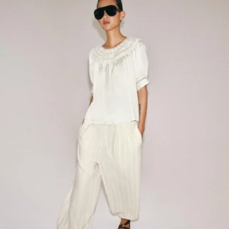 ZARA ZW COLLECTION STRIPED SAROUEL TROUSERS