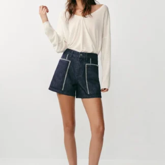 ZARA Z1975 EMBROIDERED SHORTS