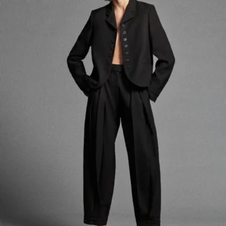 ZARA ZW COLLECTION DARTED TROUSERS WITH BELT LOOPS