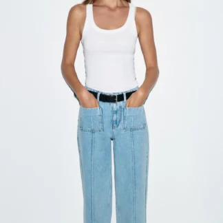 ZARA RIBBED SLEEVELESS TOP