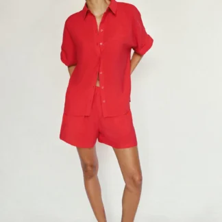 ZARA SHORT SLEEVE FLOWING SHIRT